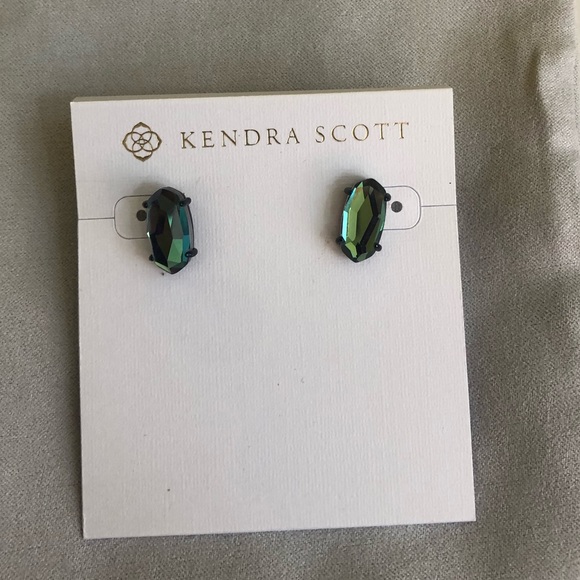 Kendra Scott Jewelry - Kendra Scott Gunmetal Iridescent Stud Earrings